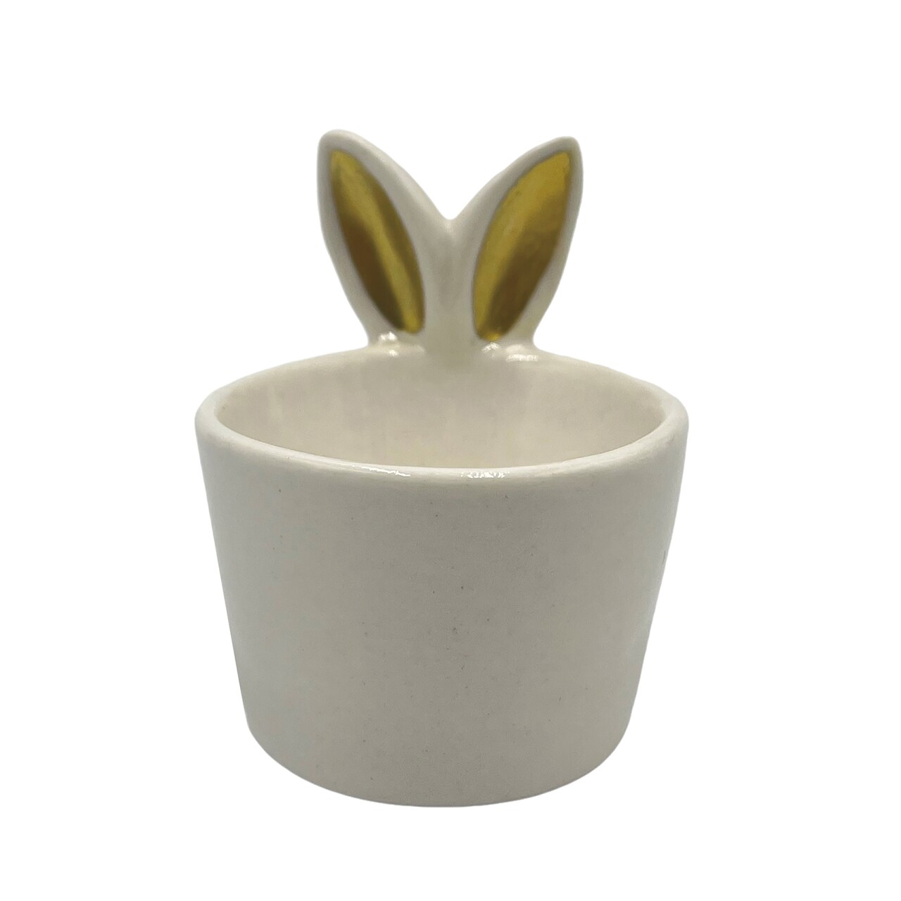 Transpac Ceramic Easter Bunny Egg Holder for Home Decorations Perfect for Easter Celebrations and Decorative Objects